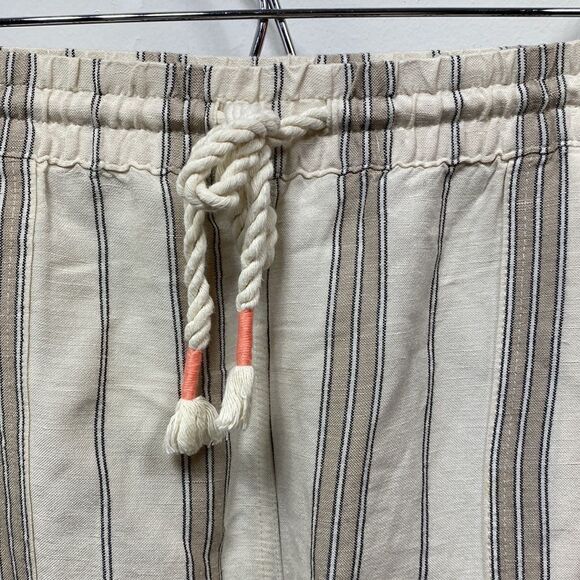J. Jill Striped Linen Blend Drawstring Pants XL - Picture 4 of 6